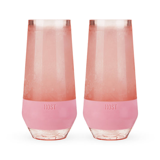 Champagne FREEZE™ Cooling Cups - Blush Tint - Set of 2