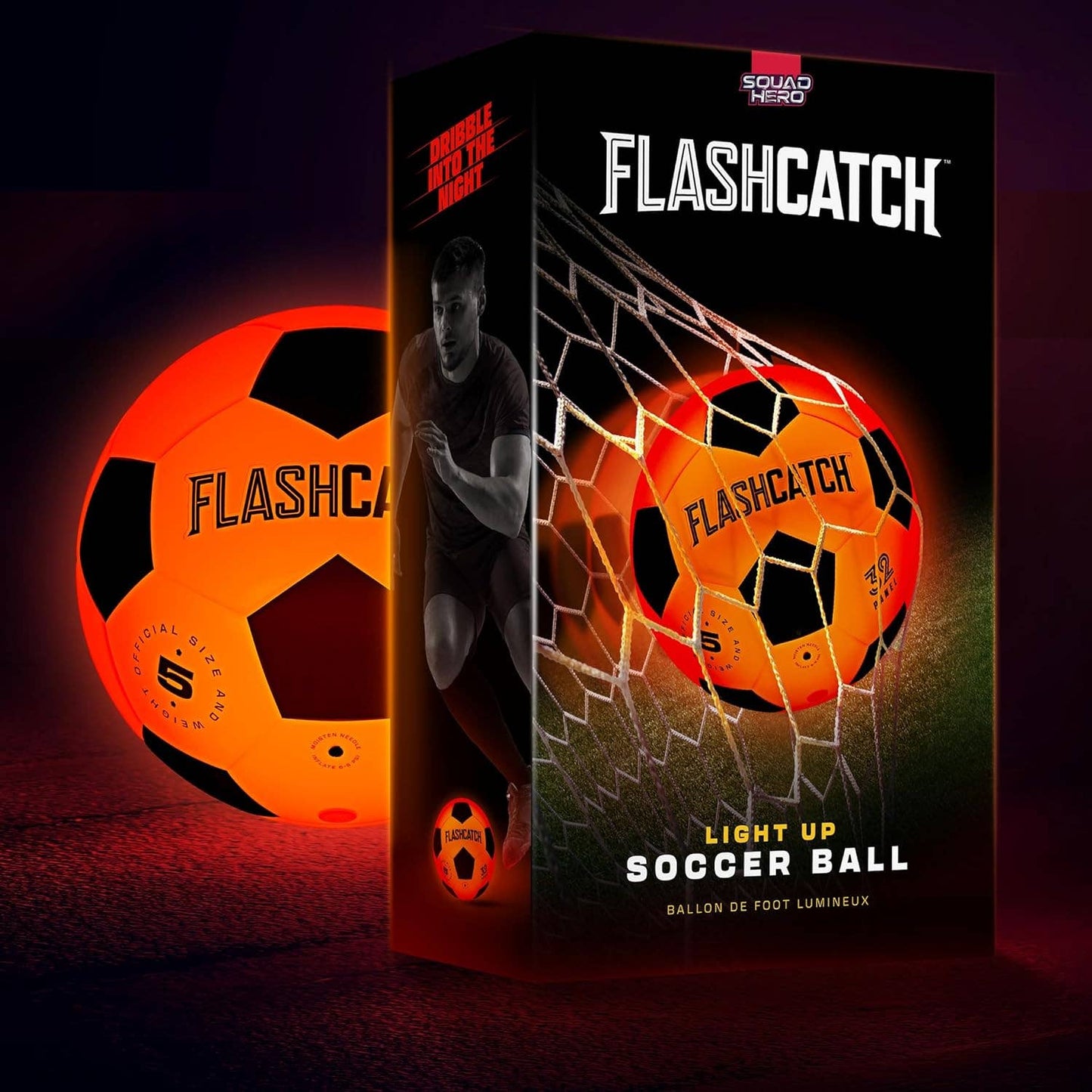 Light Up Soccer Ball - Glow in the Dark - NO 5