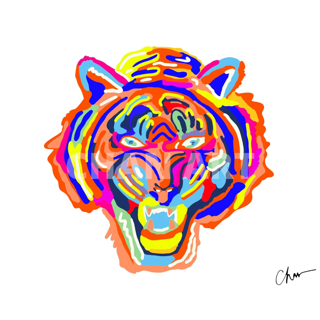 Classic Tiger Print: 8"x10"