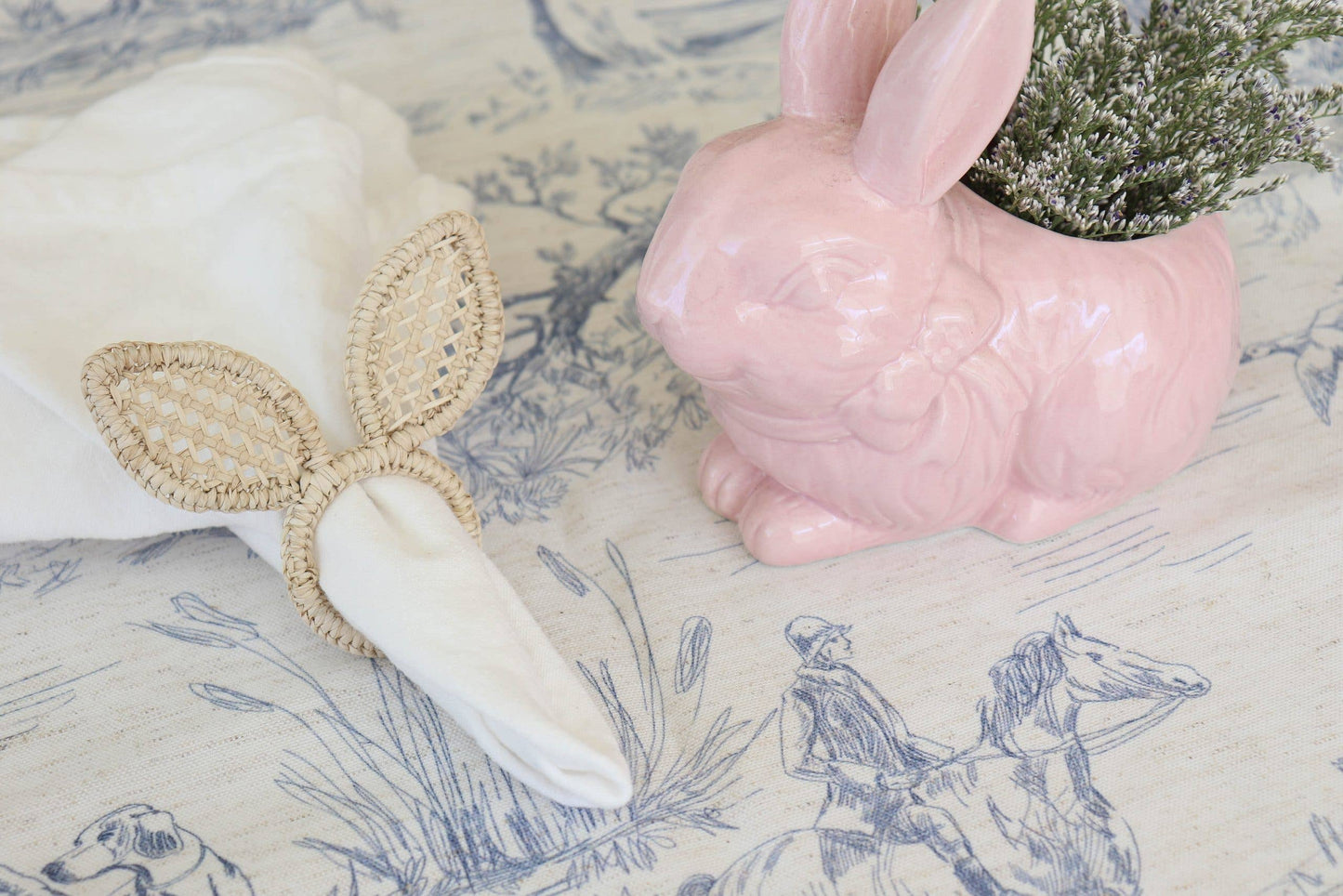 Bunny Ears Napkin Ring: Soft Pink