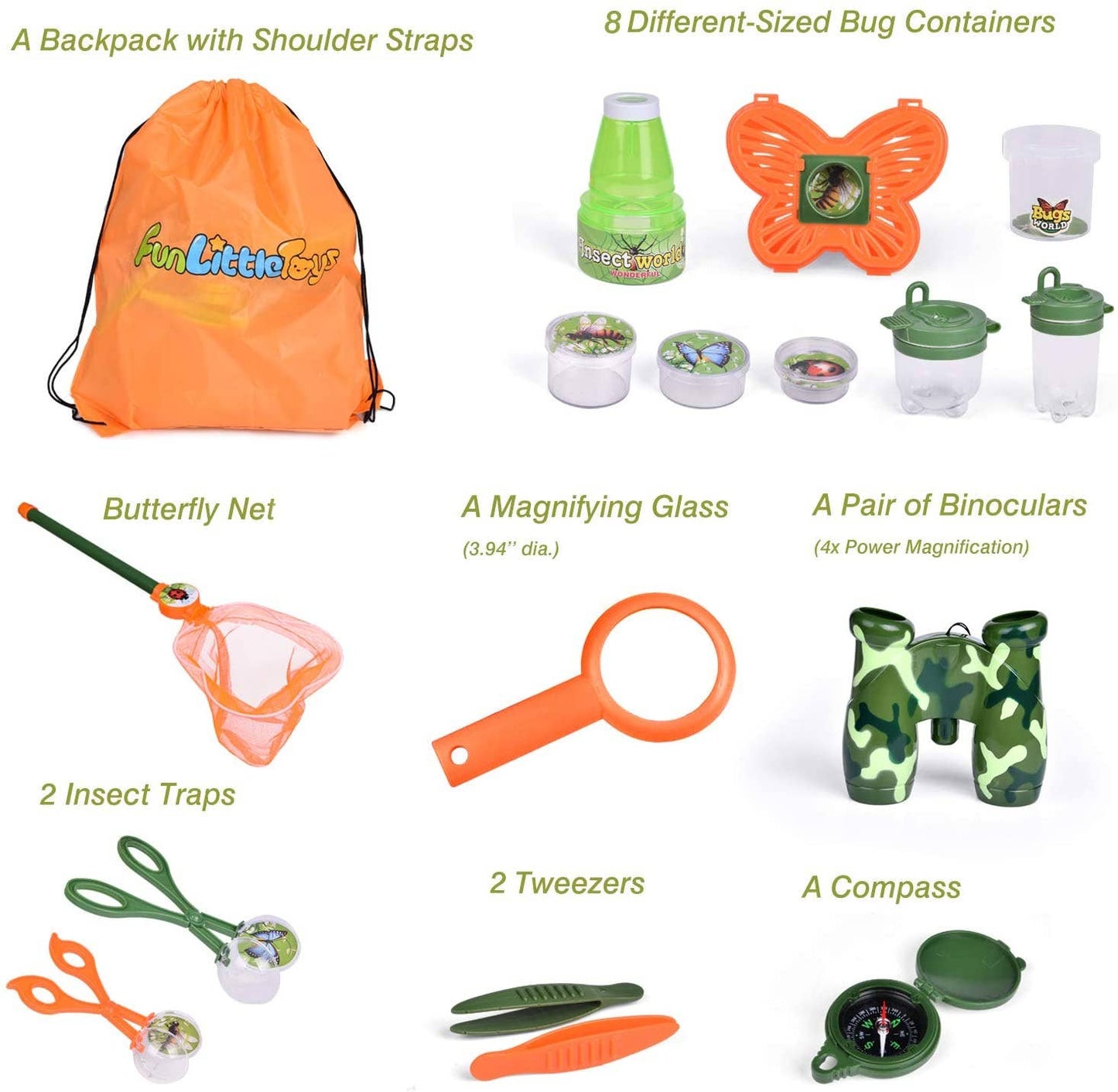 18 PCs Bug Catcher Kits Outdoor Explorer Kit