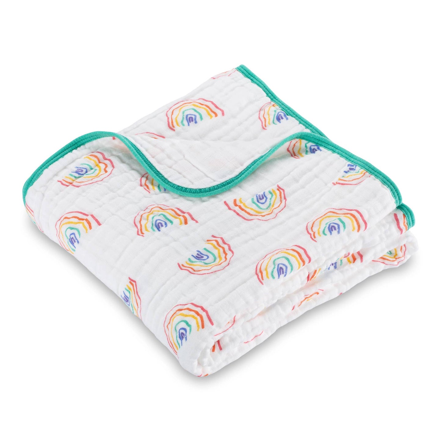 Somewhere Over The Rainbow Baby Toddler Muslin Quilt