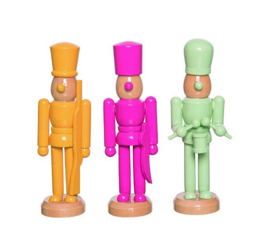 Mini Wood Color Nutcrackers