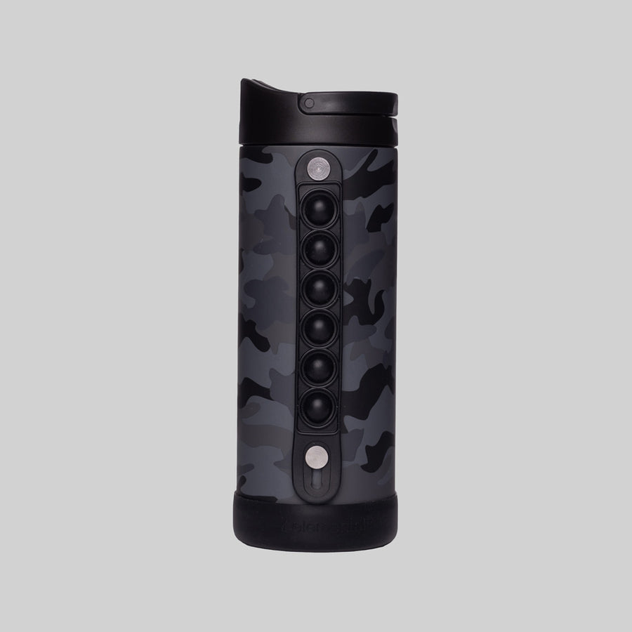 Elemental 14oz Iconic Pop Fidget Bottle Poppin Black Camo