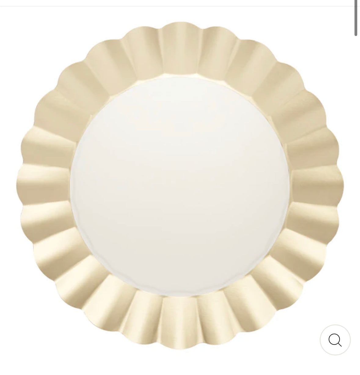 Sophistiplate White and Gold Dinner Plate