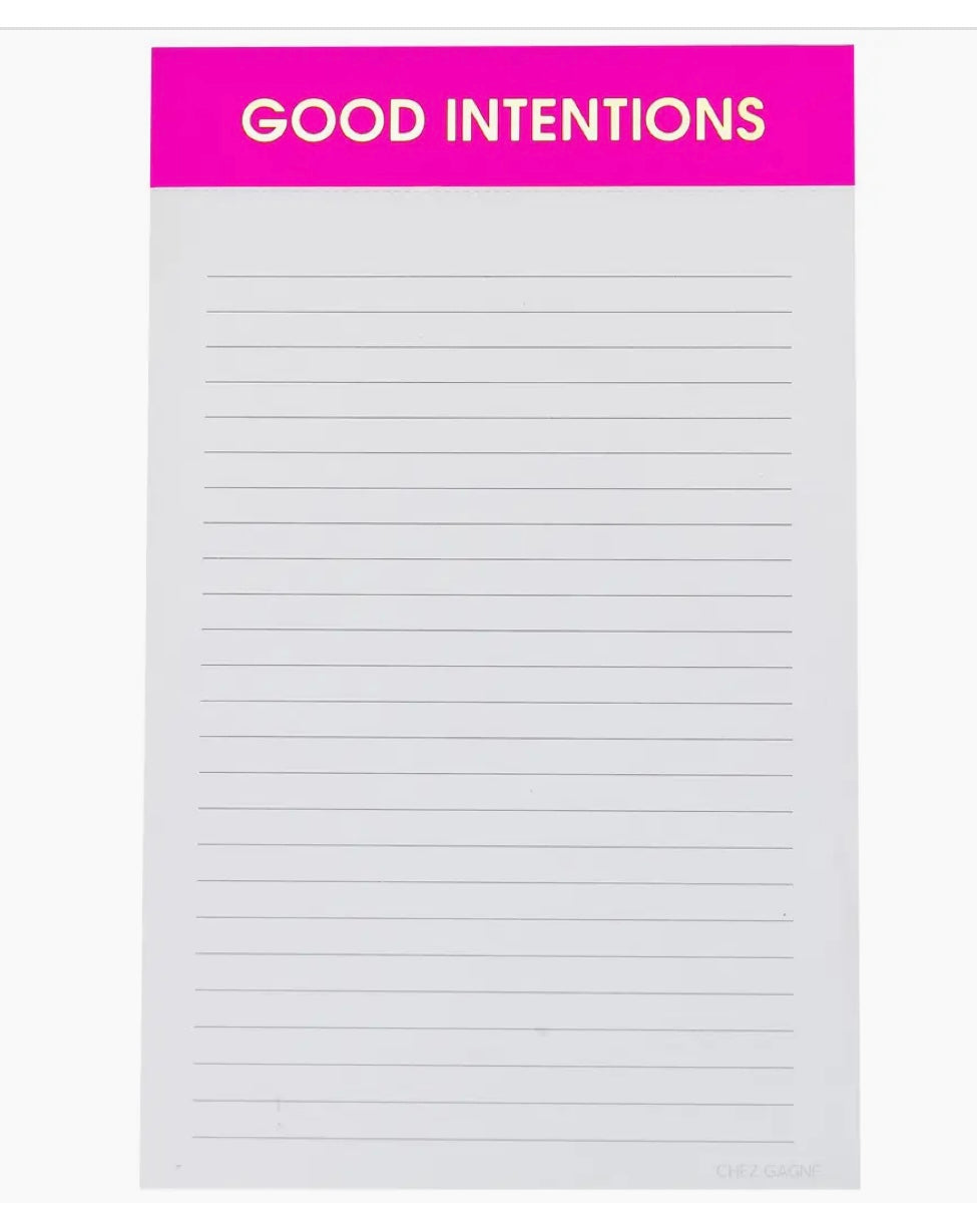 Good Intentions Notepad