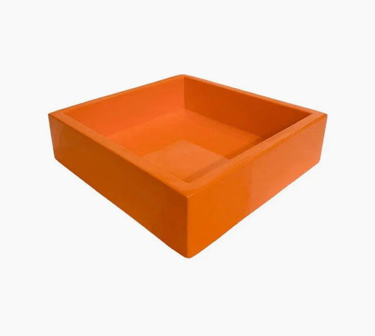 Orange Bamboo Cocktail Napkin Holder