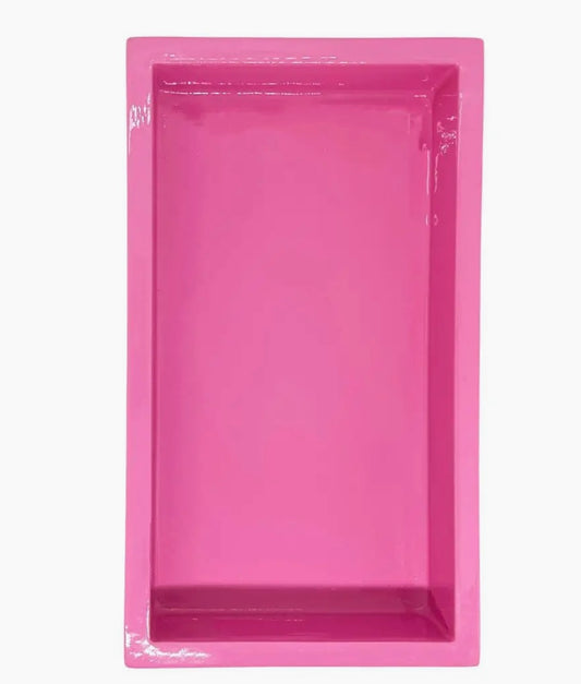 Hot Pink Bamboo Guest Towel Holder