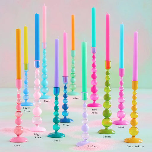 Glitterville Bubble Taper Candles