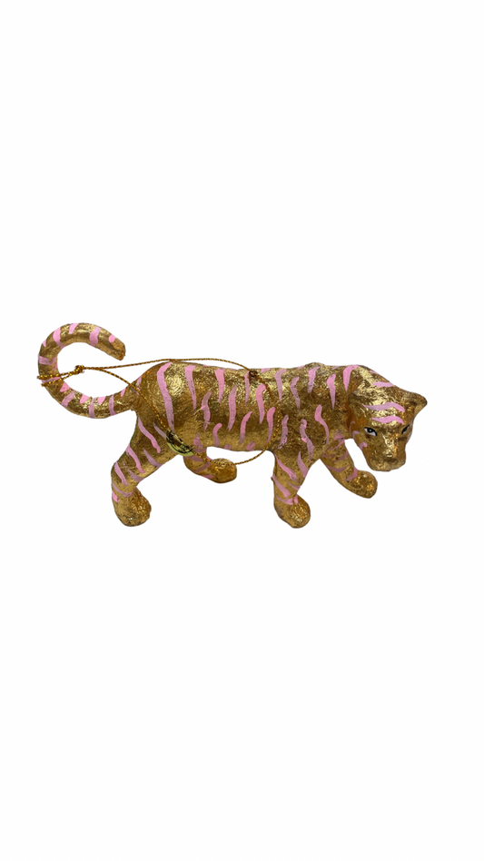 Cody Foster Gold Leaf Tiger Ornament