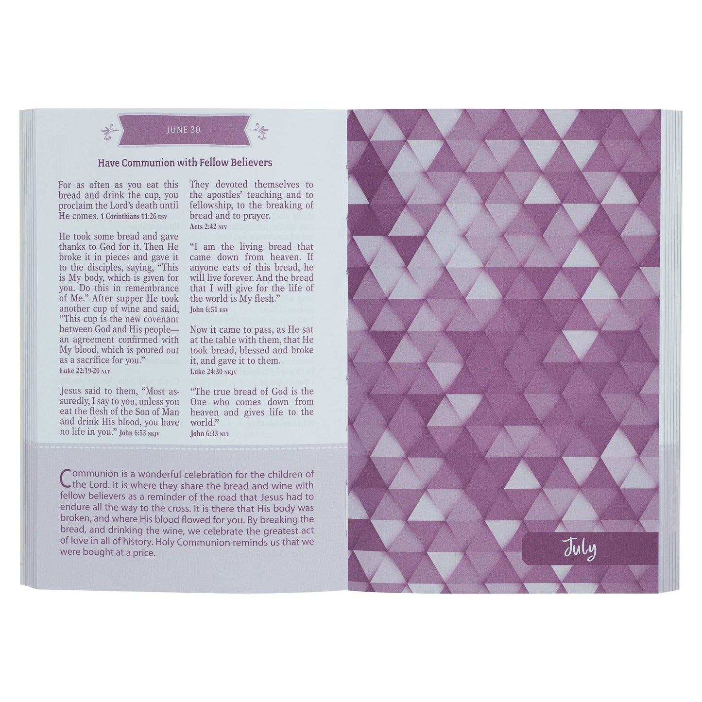 Pocket Bible Devotional for Girls Pink Paperback Edition