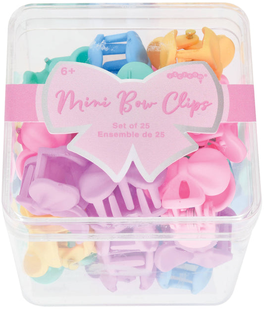 MINI BOWS HAIR CLIPS SET