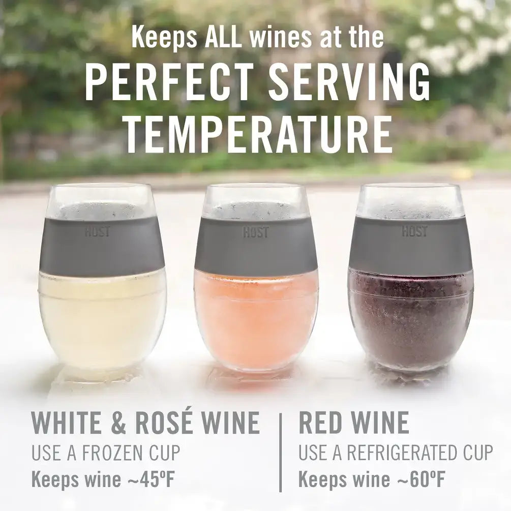 Wine FREEZE™ Cooling Cups - Asst Tinted Colors