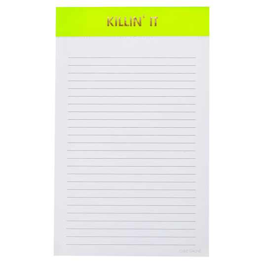 Killin' It Notepad - Yellow