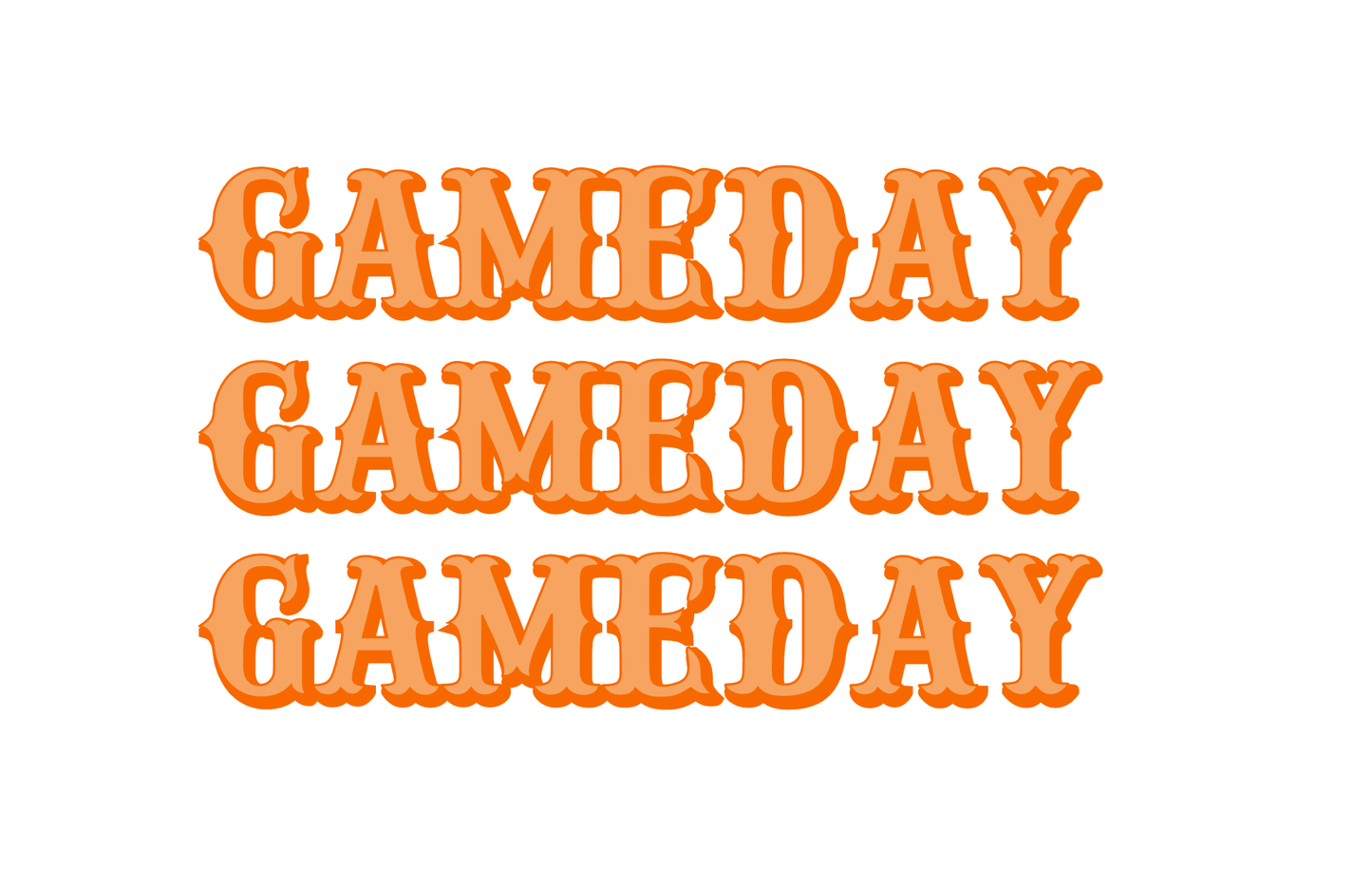 Acrylic Tray GAMEDAY ORANGE insert set of 10