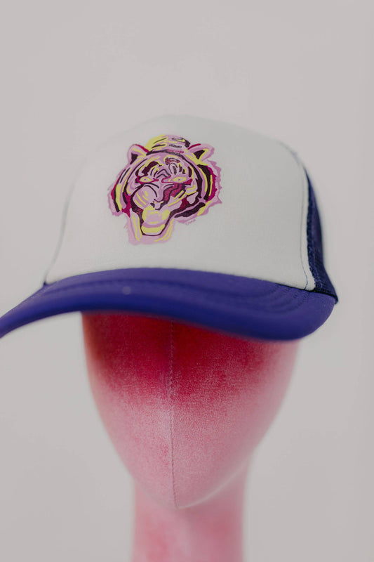 Purple Tiger Trucker Hat