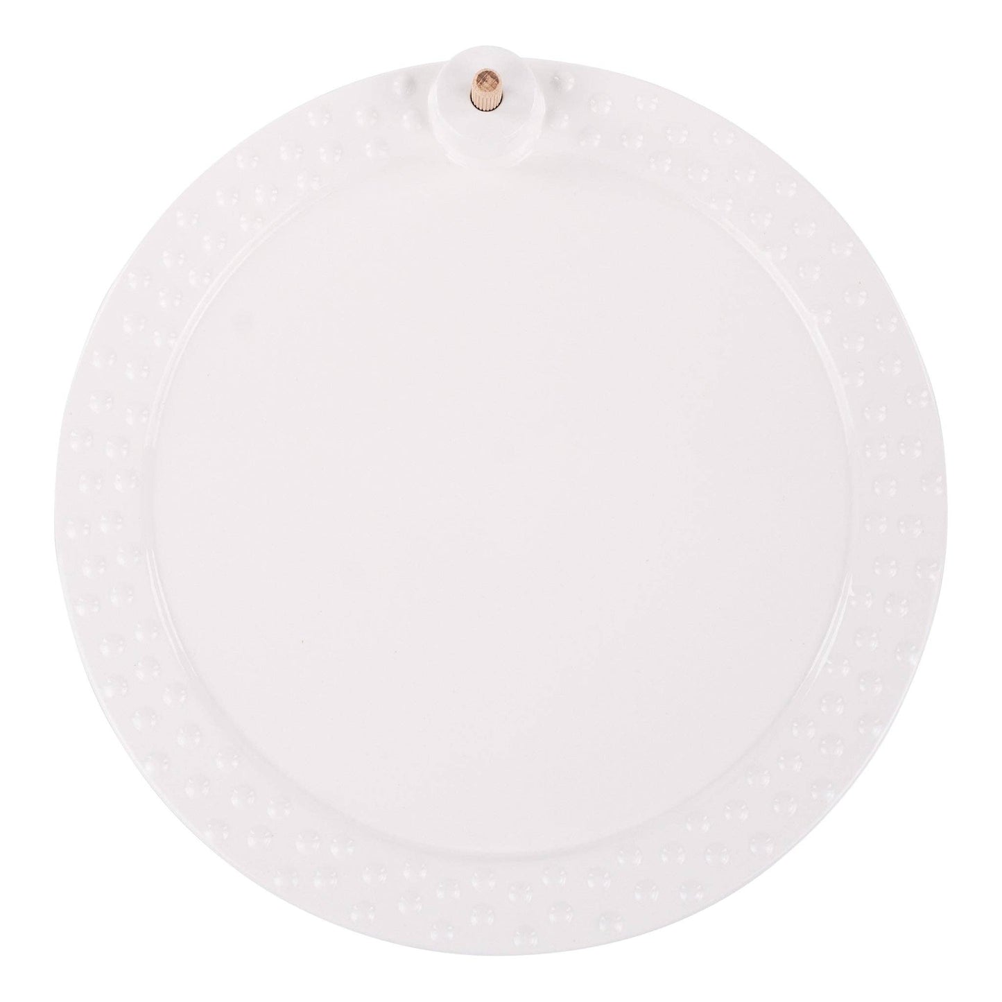 White Round Platter