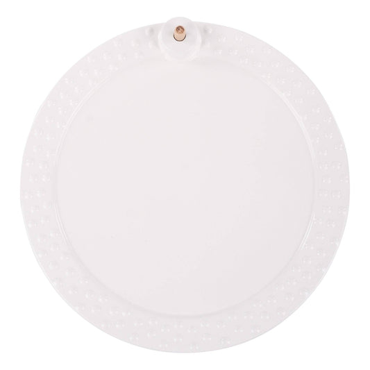 White Round Platter