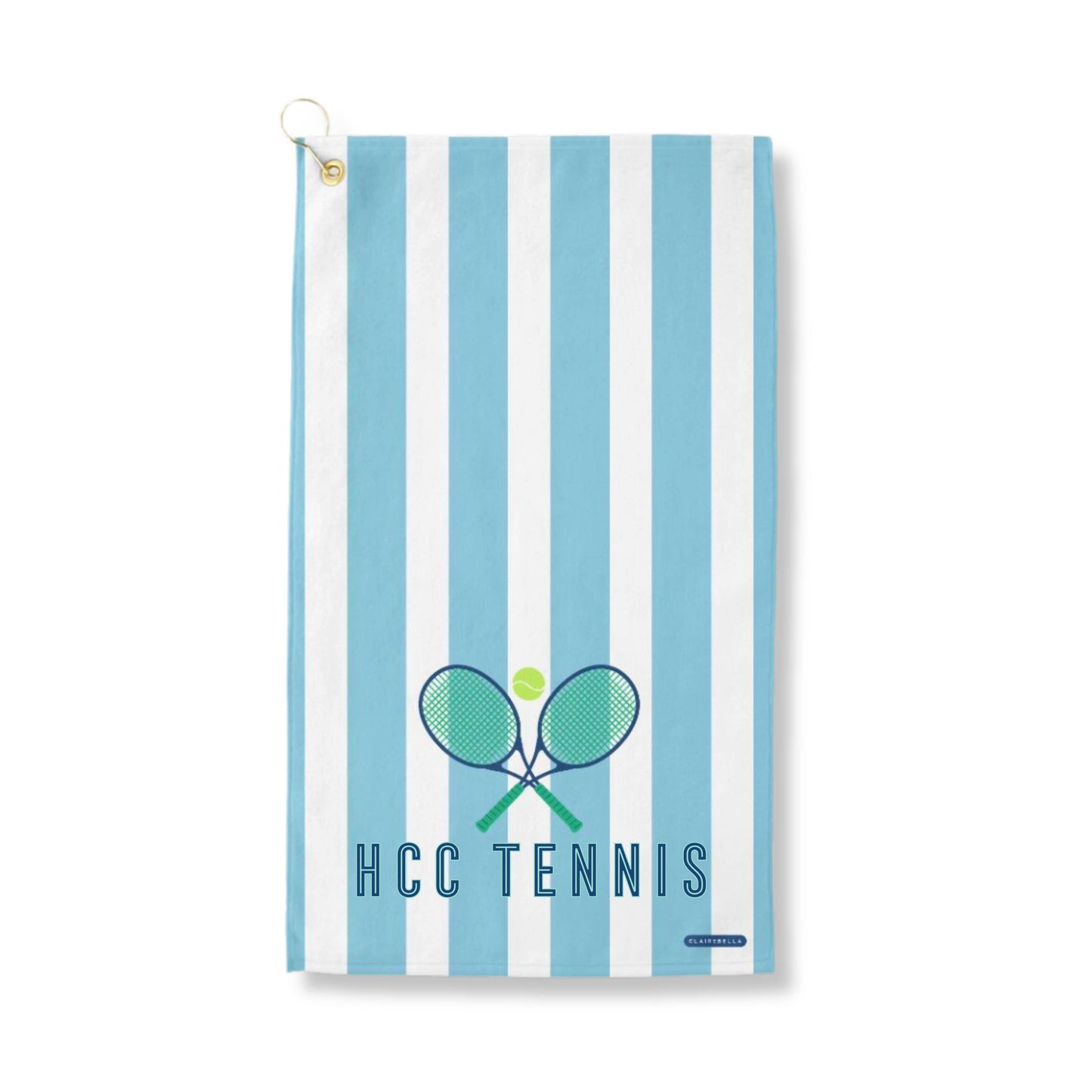 Sport Towel - Cabana Stripe: Tennis Green