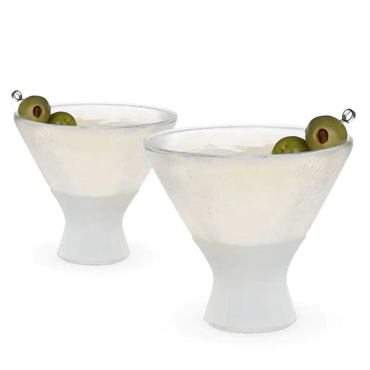 Glass FREEZE™ Cooling Martini Glasses - Frost - Set of 2