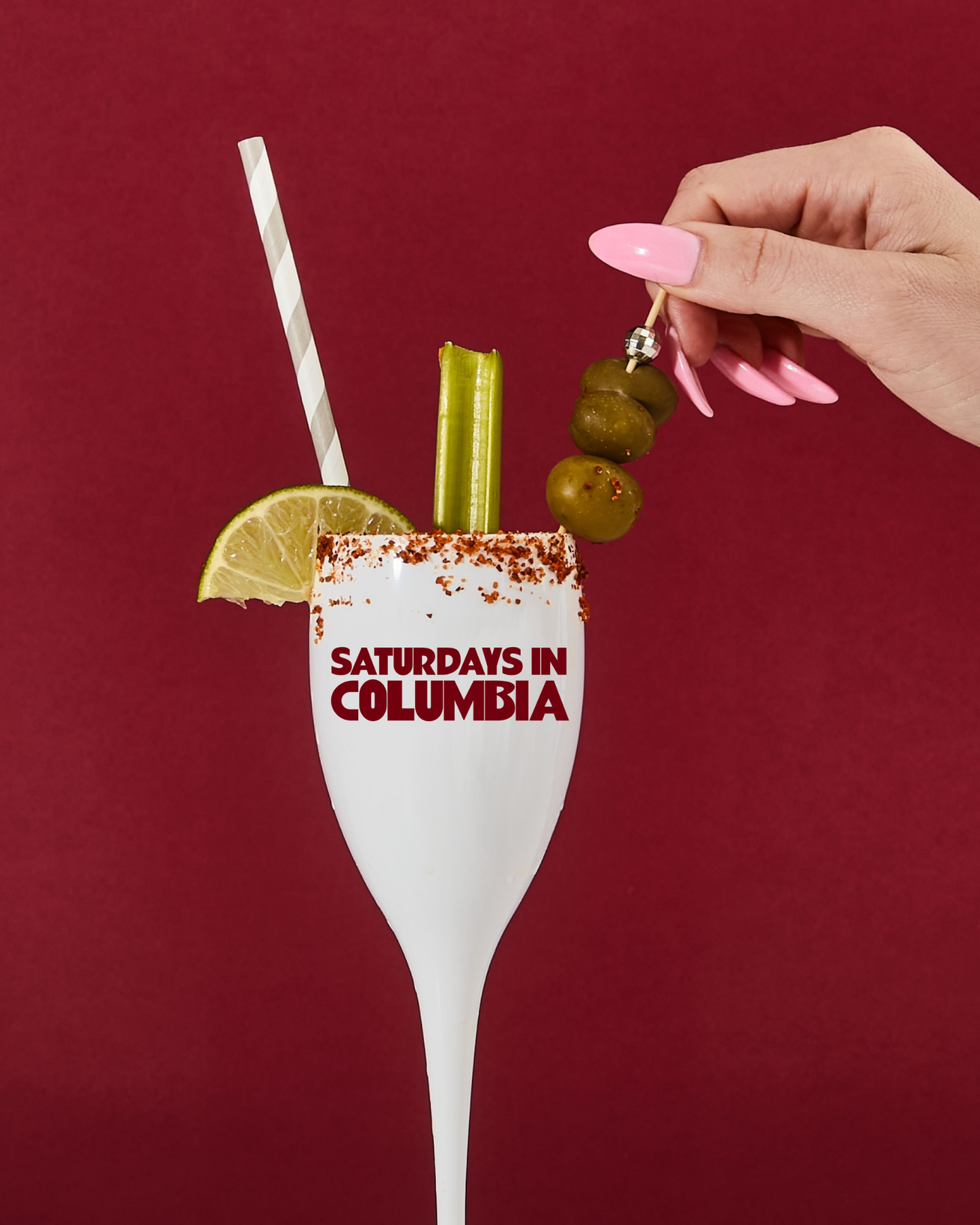 Saturdays In Columbia Champagne Flute