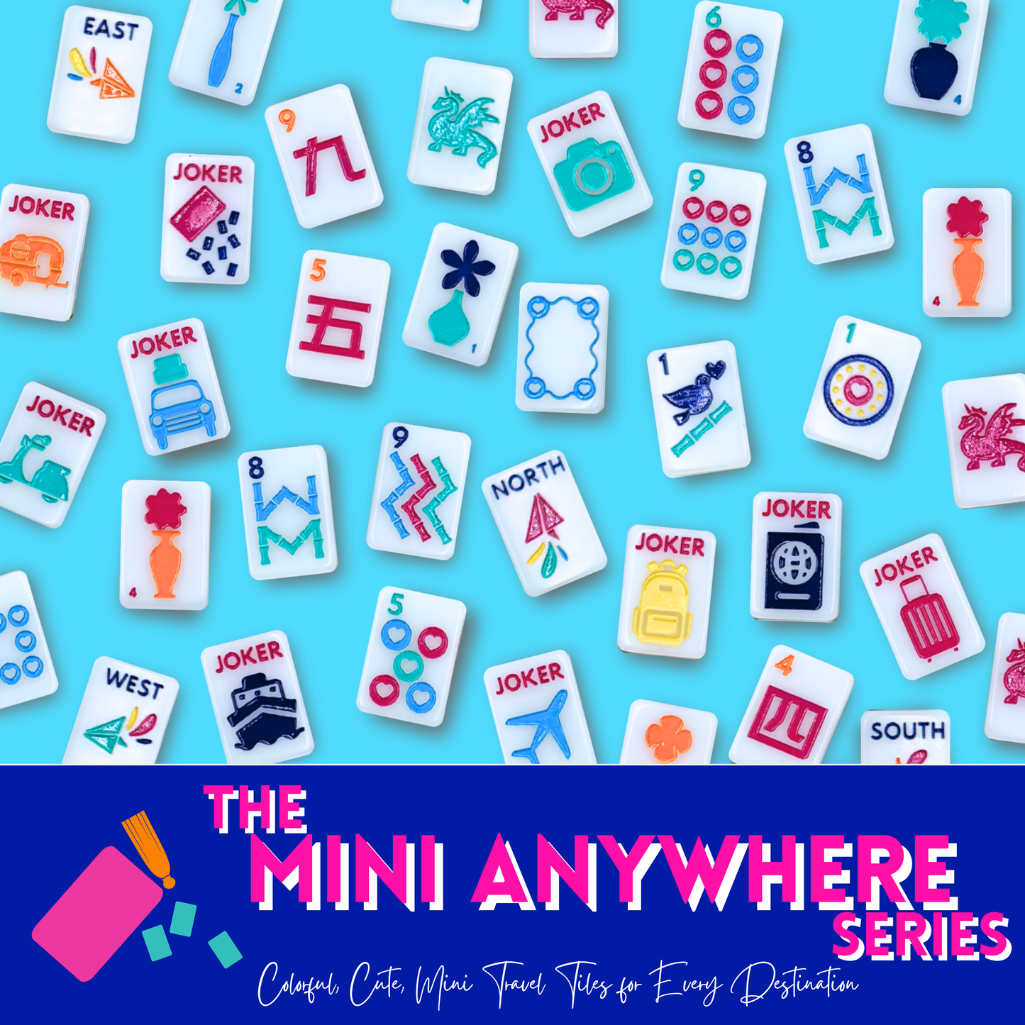 MINI ANYWHERE SERIES- Tiny Travel Mahjong Set