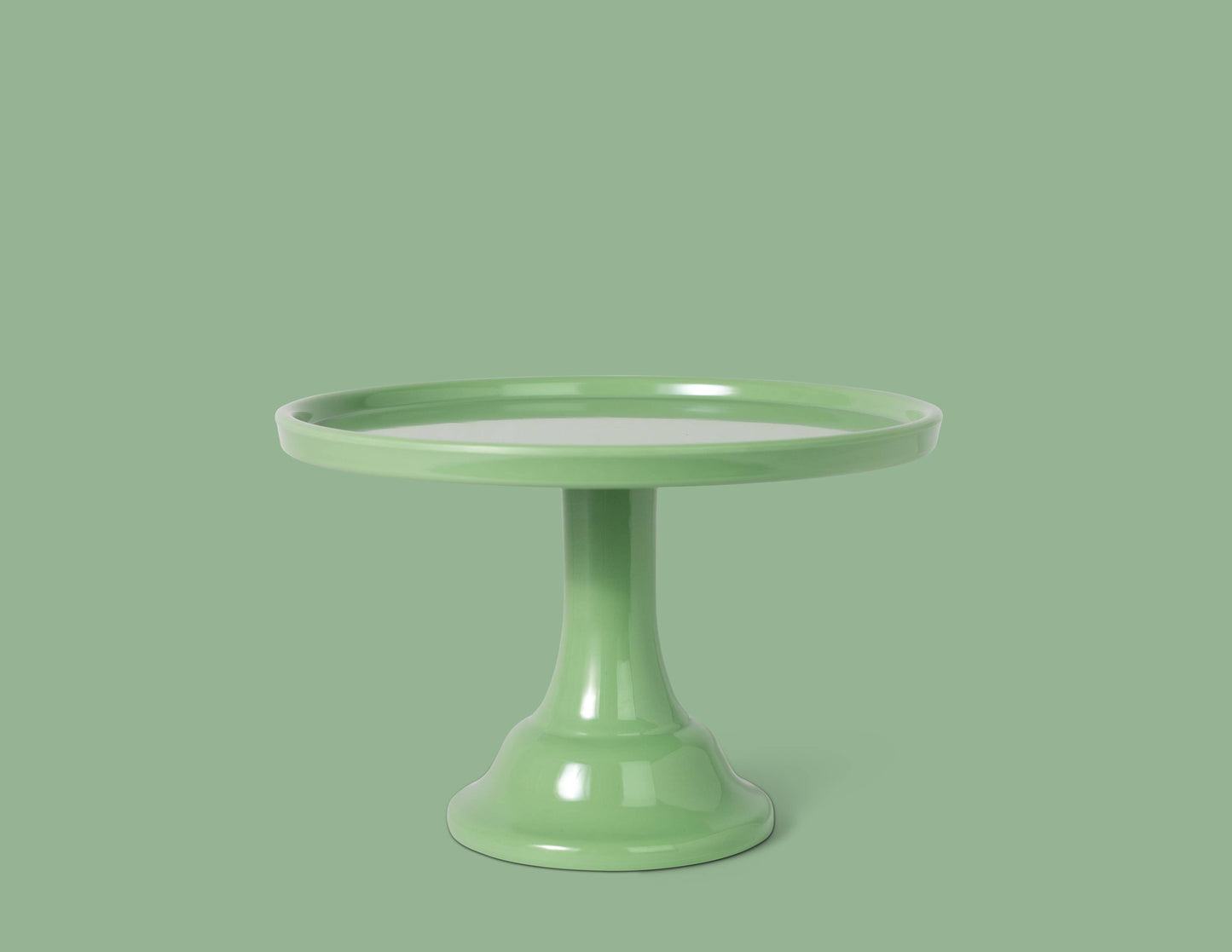 Melamine Cake Stand Small- Sage Green 8.5 inch