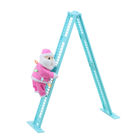 Mini Climber - Pastel White Santa