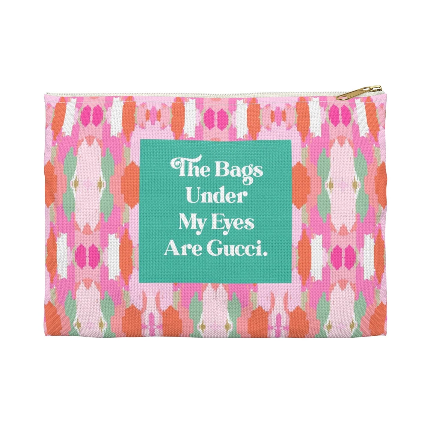 Small Flat Zip Pouch - Eye Bags