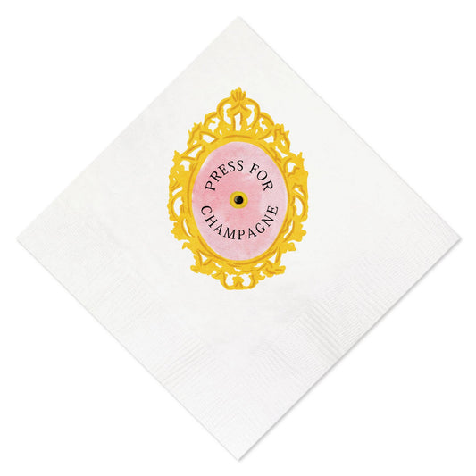Press For Champagne Doorbell  Napkins