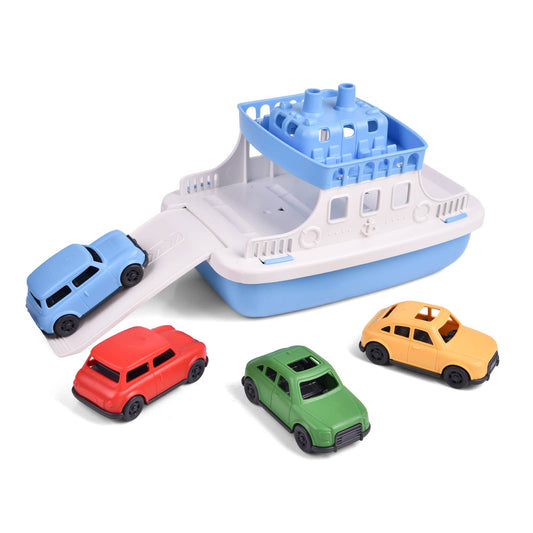 Toy Boat Bath Toys for Toddlers with 4 Cars Toys