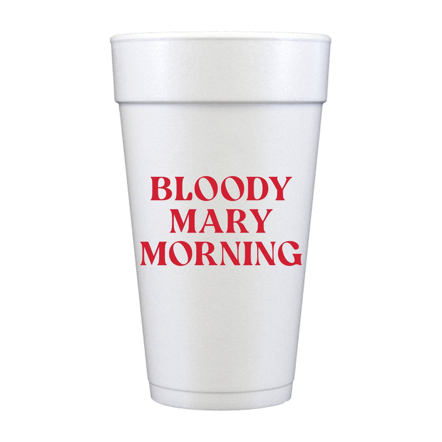 Bloody Mary Morning Tailgate Foam Cups - Sports