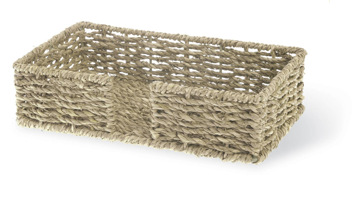 Paper Guest Towel Seagrass Caddy