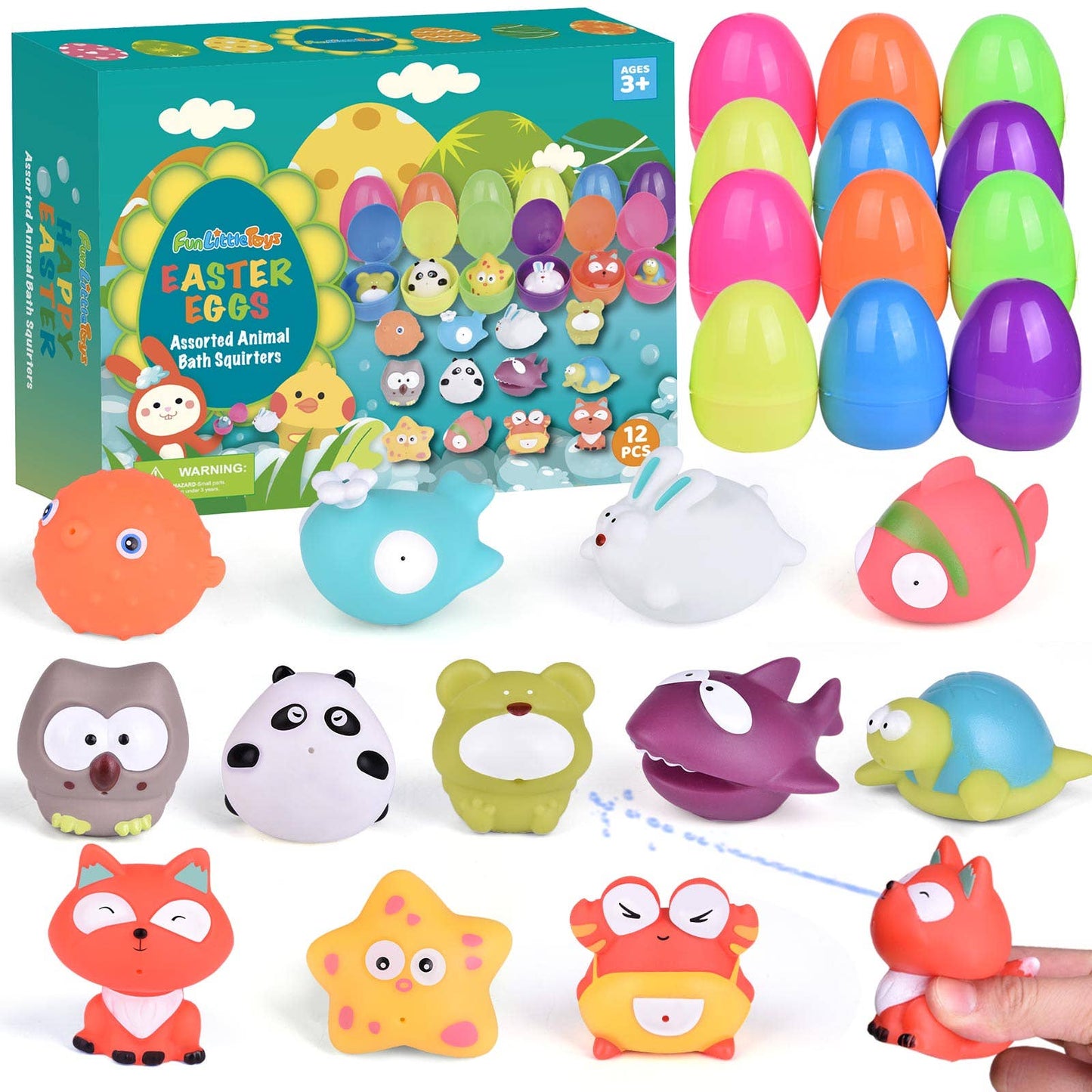 Bath Buddies with Easter Eggs 12pcs