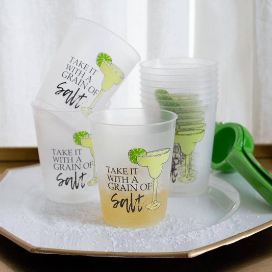 Grain of Salt Party Cups   Frosted/Multi
