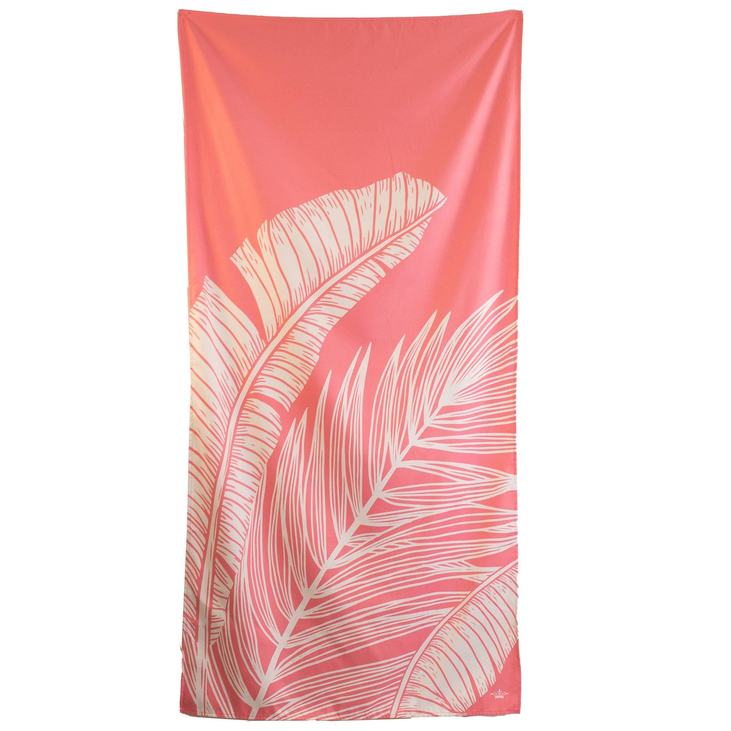 Delmare Palm Beach Towel   Light Pink/White   34x70