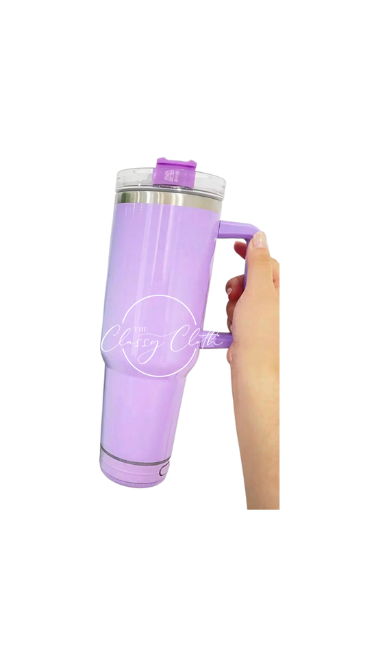 Lavender Quencher Tumbler 40 oz w/ Bluetooth Speaker