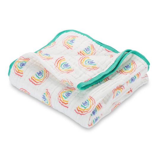 Somewhere Over The Rainbow Baby Toddler Muslin Quilt
