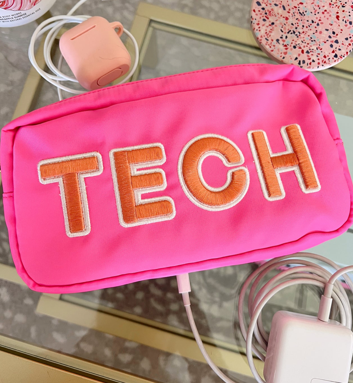 Tech Medium Bag - Coral Pink