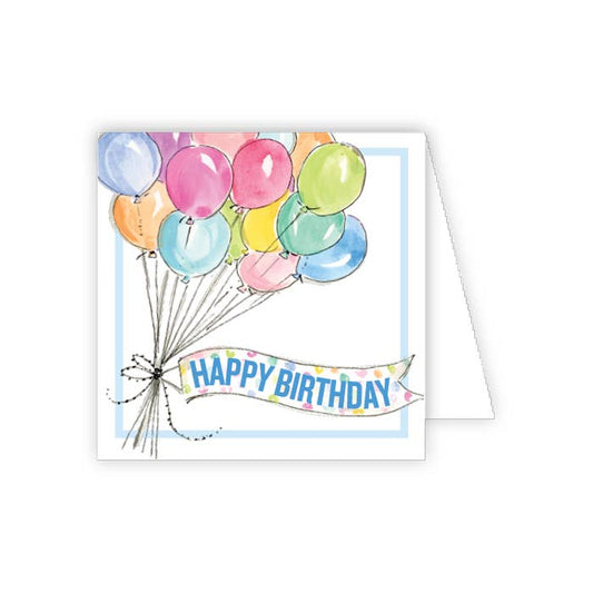 Happy Birthday Bunch of Balloons Enclosure Card