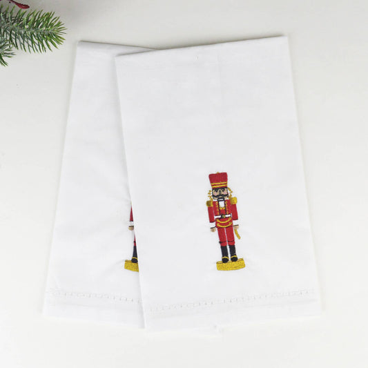 Nutcracker Embroidered Bar Towel Set