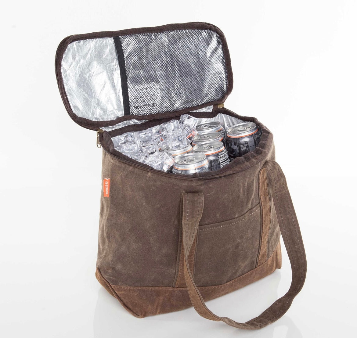 Waxed Large Lunch Cooler- Olive