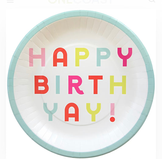 Kailo Happy BirthYay Dinner Plates