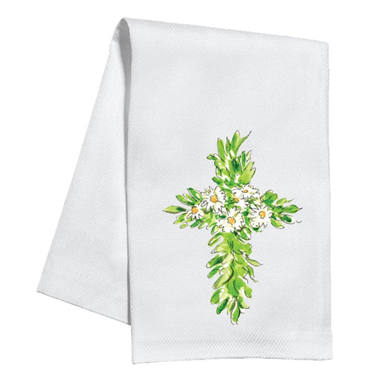 Greenery Cross Kitchen Towel