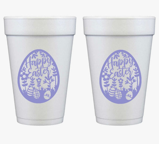 Happy Easter Styrofoam Cups