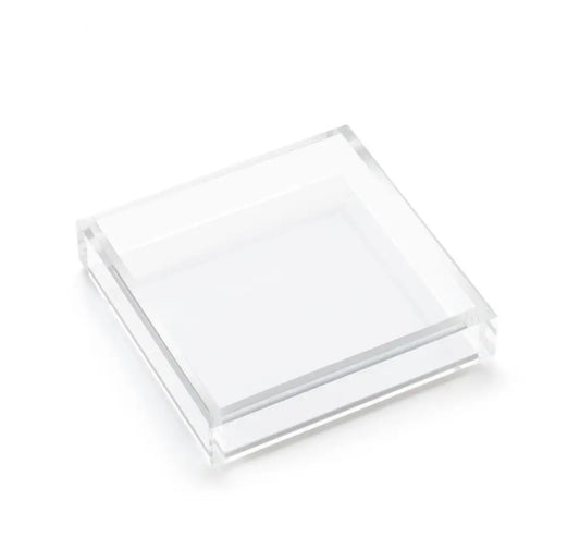 Luncheon Napkin Acrylic Tray Hamptons White